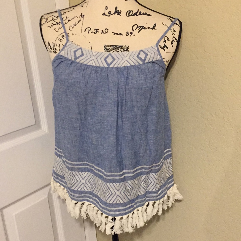 Soft Joie Agneza top color chambray size XS new